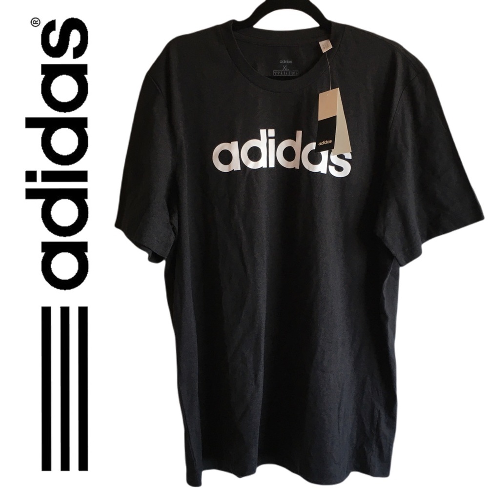Black and White adidas Crew Neck T Shirt Size XL